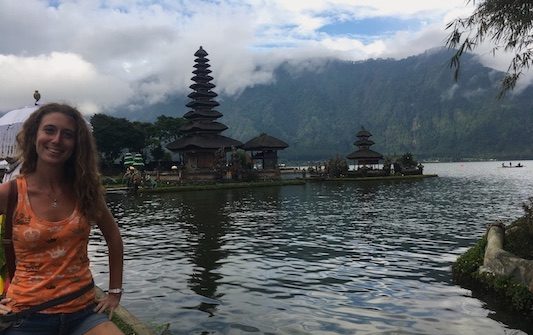 At Pura Ulun Danu Bratan in Bali in 11 Days