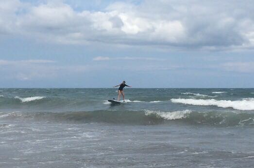 surfing in Kuta