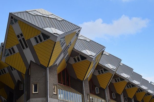 Cubic Houses in the Blaak District of Rotterdam