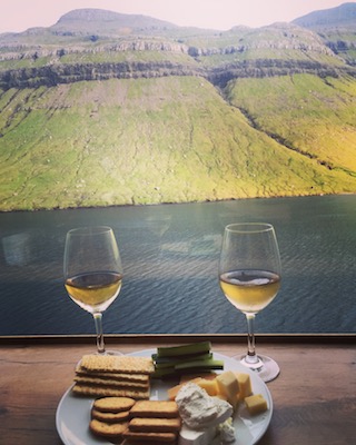 Wine for our sail away and farewell to the Faroe Islands