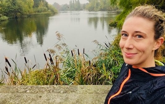 At the Italian Gardens of Kensington Gardens, one of the best routes where to run in London