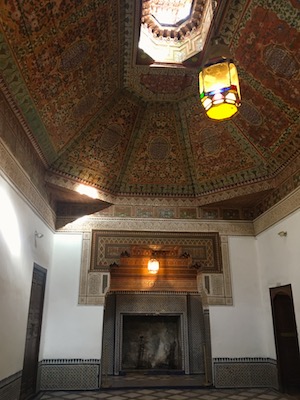 Decorations of the rooms in Bahia Palace