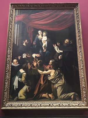 Madonna del Rosario di Caravaggio nel Museo di Storia dell'Arte
