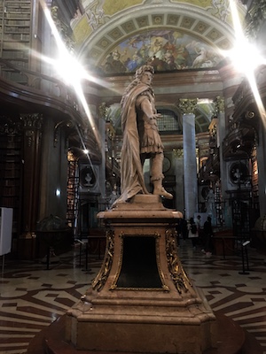 Statue of Charles VI in the Austrian National Library
