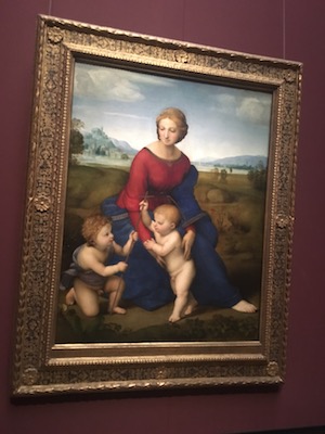 Madonna in the Meadow by Raphael in the Museum of Art History