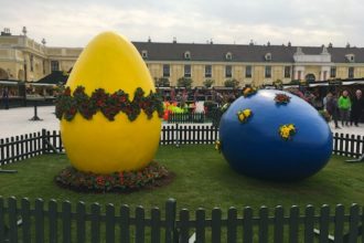 Mercato di Pasqua a Schonbrunn a Vienna