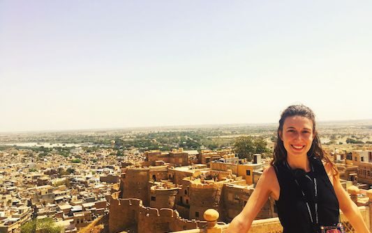 Things to do in Jaisalmer: view of the fort from Jaisalmer Palace