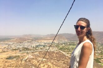 Things to do in Pushkar India: view of the city from Savitri Temple