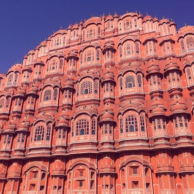Facciata dell'Hawa Mahal, il Palazzo dei Venti di Jaipur