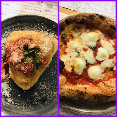 Montanara e Pizza Margherita con Mozzarella di Bufala al Piennolo di Cetara, tappa del nostro tour enogastronomico in Italia