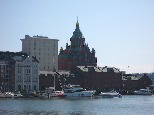 Uspenski Orthodox Cathedral of Helsinki by the sea